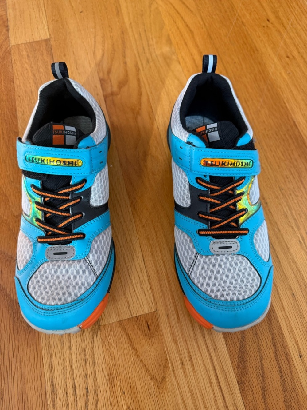 Blue and Gray Kids Athletic  zero degree Sneakers
